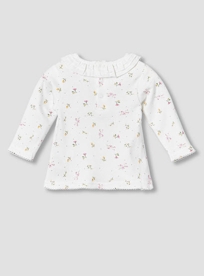 Juniors Cotton Ruffle Neck Long Sleeves Pyjama Set with Print-baby-girls-clothing-nightwear-pyjamasets-image-4
