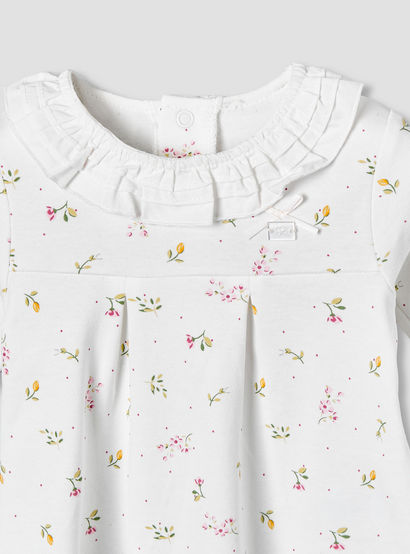 Juniors Cotton Ruffle Neck Long Sleeves Pyjama Set with Print-baby-girls-clothing-nightwear-pyjamasets-image-6
