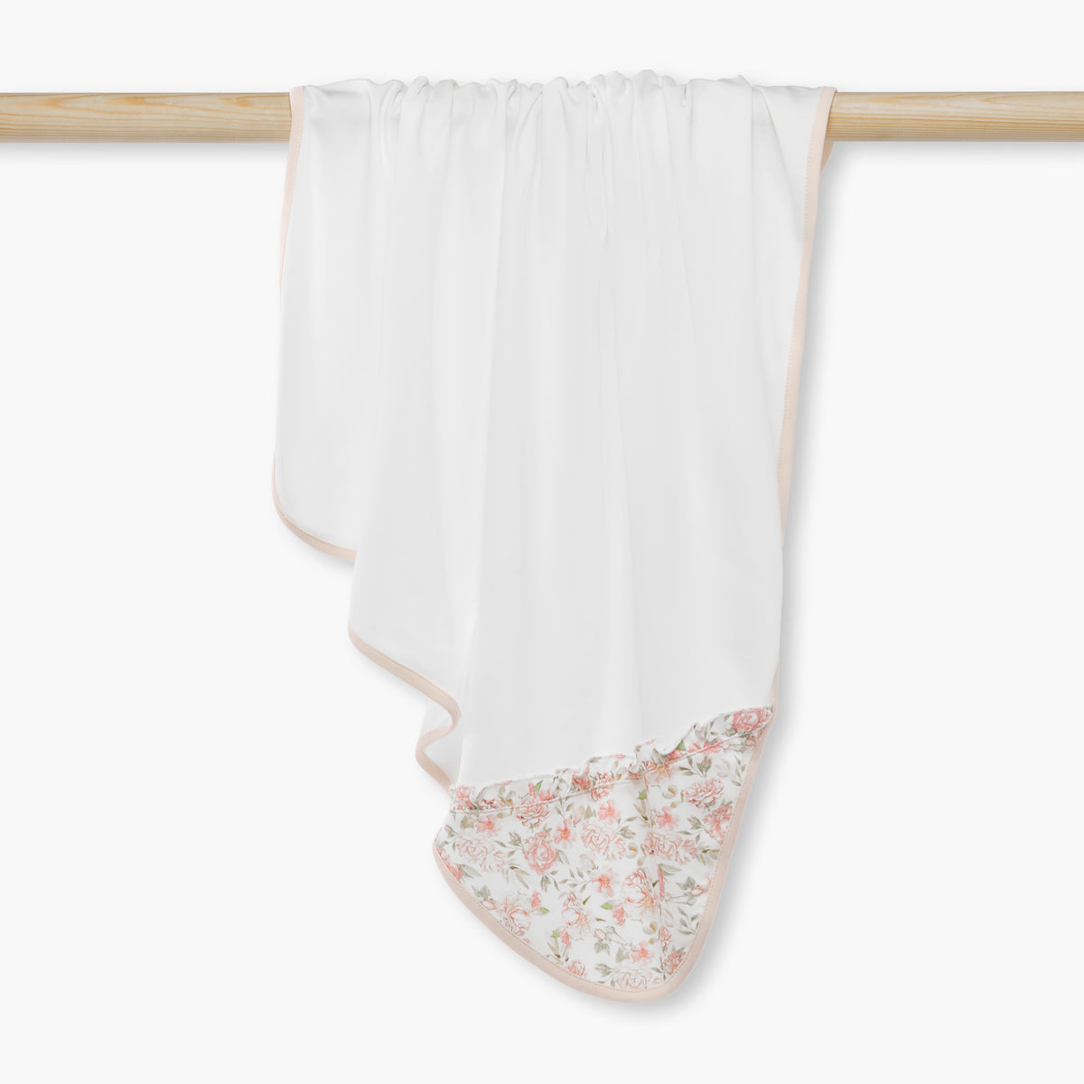 Giggles Floral Print Receiving Blanket