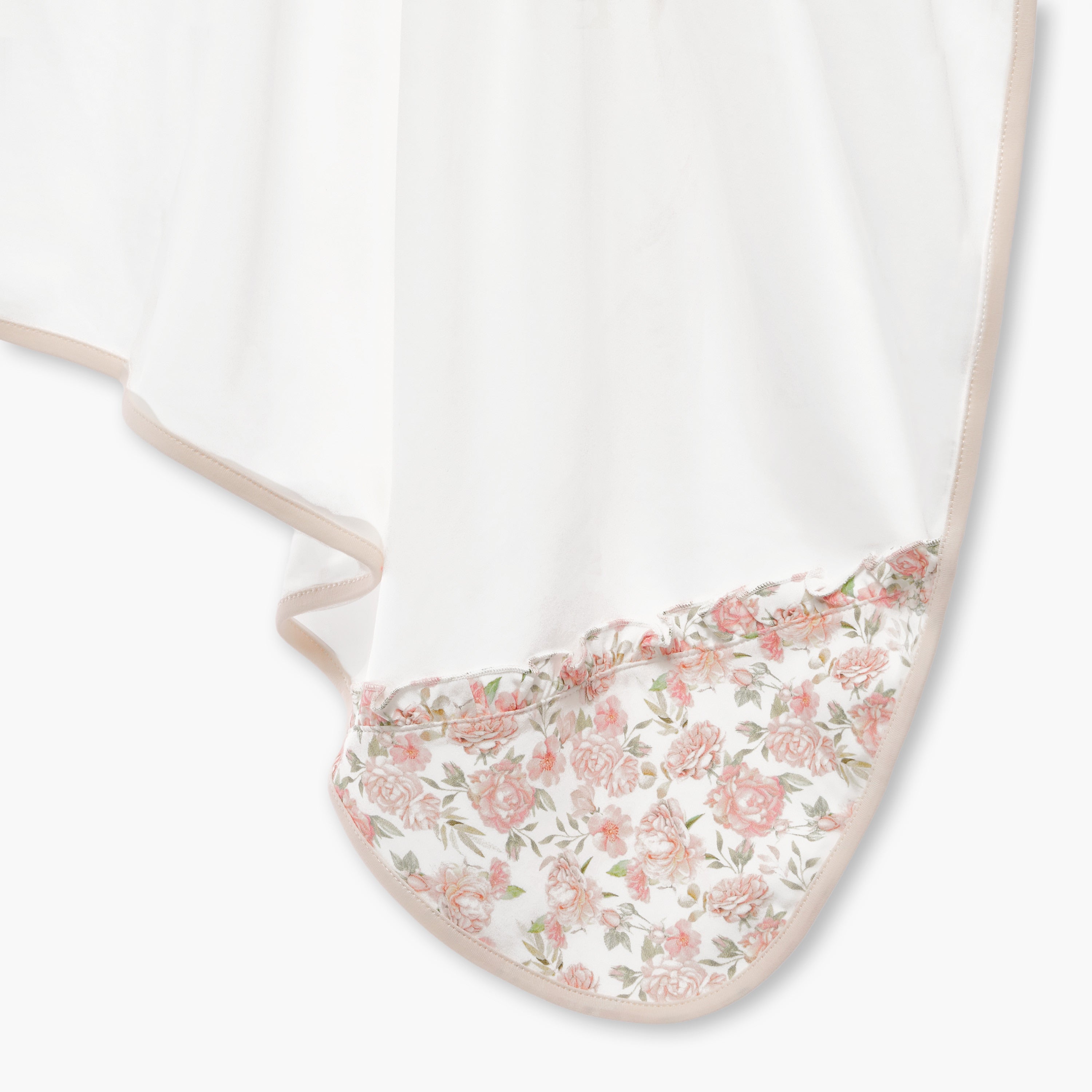 Giggles Floral Print Receiving Blanket