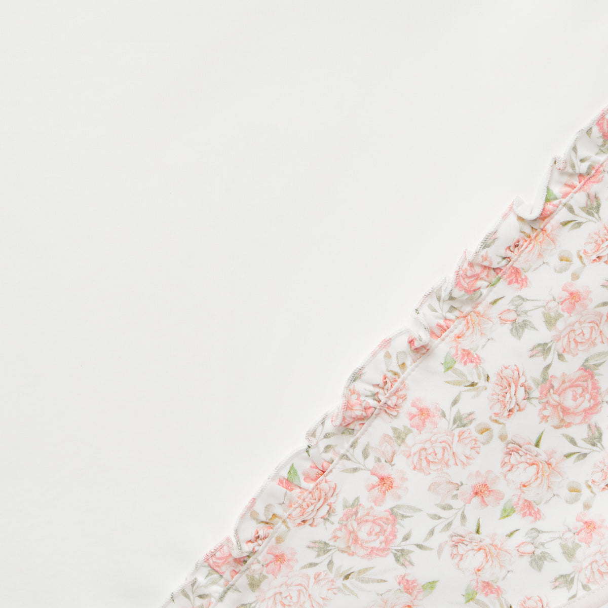 Giggles Floral Print Receiving Blanket