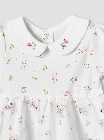 Juniors Collared Short Sleeves Dress with Floral Print-baby-girls-clothing-dressesandjumpsuits-image-4