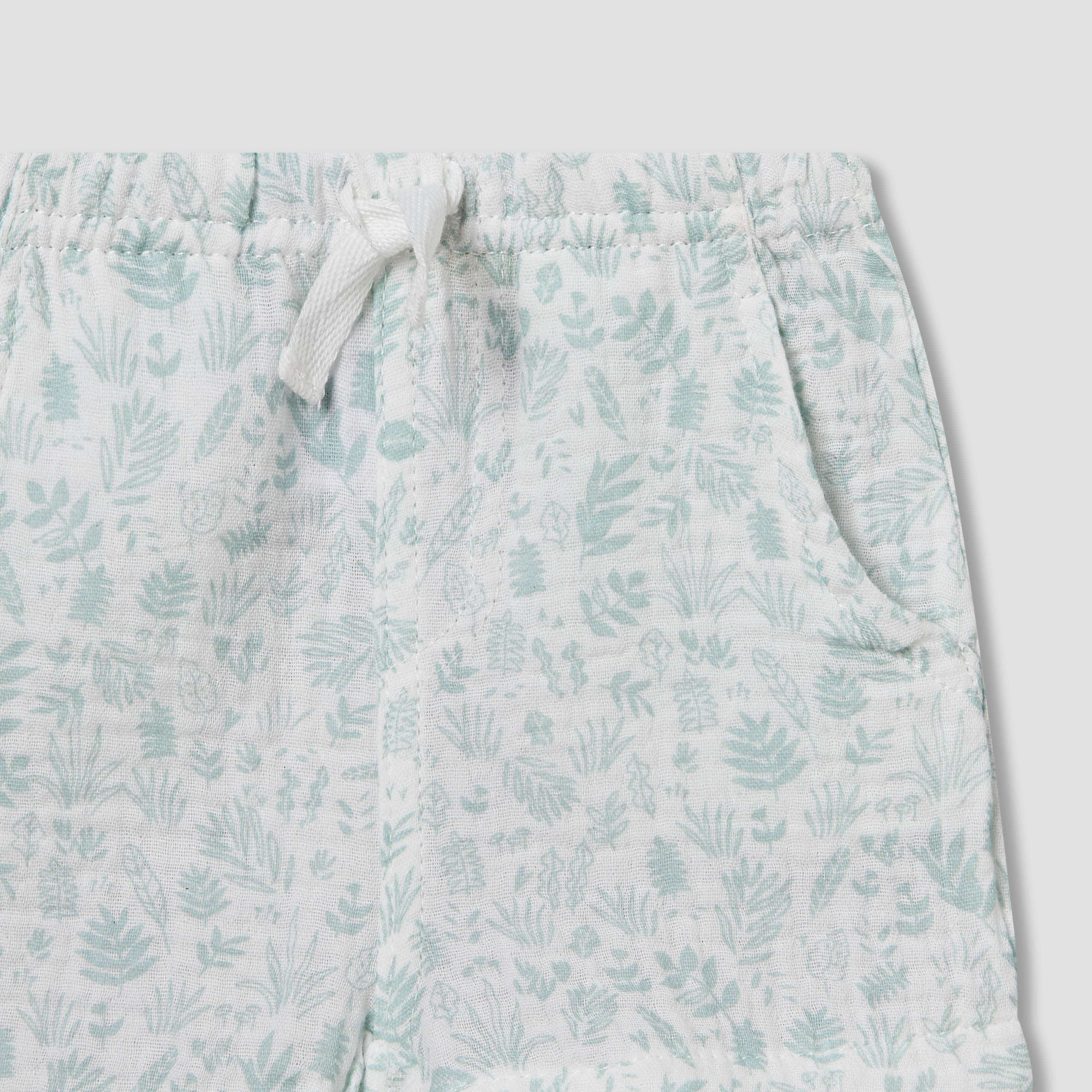 Juniors Cotton Collared Short Sleeves Shorts Set with Print