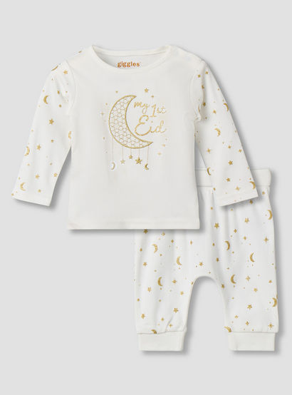 Giggles Cotton Round Neck Long Sleeve Pyjama Set with Print-baby-boys-clothing-nightwear-pyjamasets-image-2