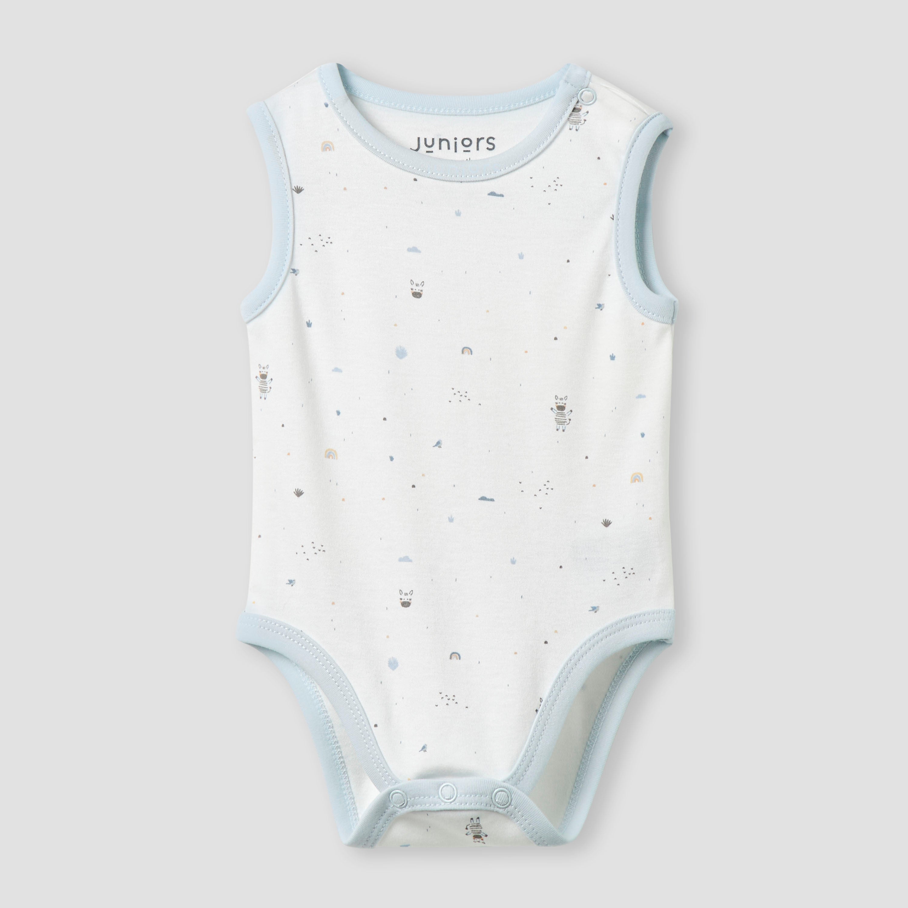 Juniors Printed Sleeveless Bodysuit - Set of 2