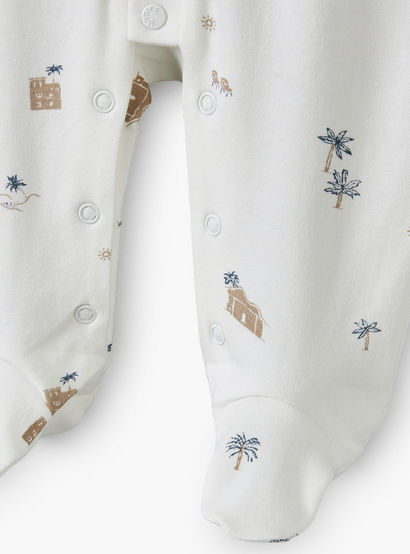 Giggles Mandarin Collar Long Sleeves Sleepsuit with Fun Print-baby-girls-clothing-nightwear-sleepsuits-image-5