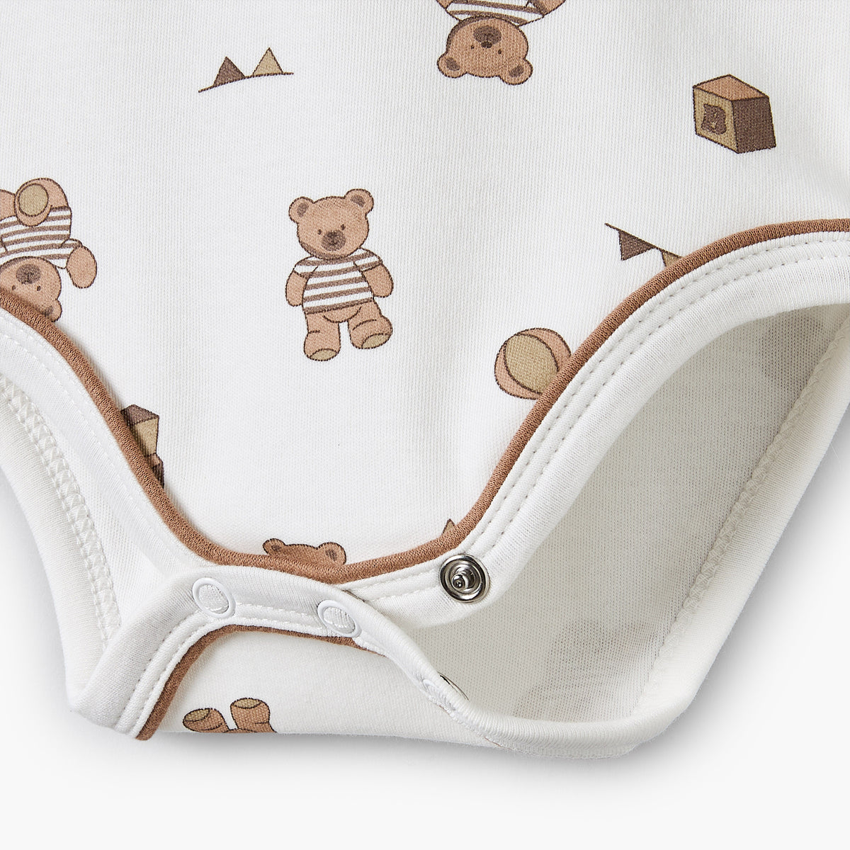 Juniors Crew Neck Sleeveless Bodysuit with Teddy Bear Print