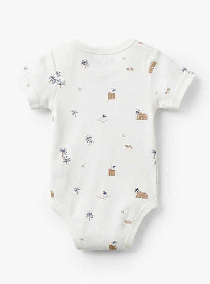 Giggles Round Neck Short Sleeves Bodysuit with Fun Print-baby-girls-clothing-bodysuits-image-3