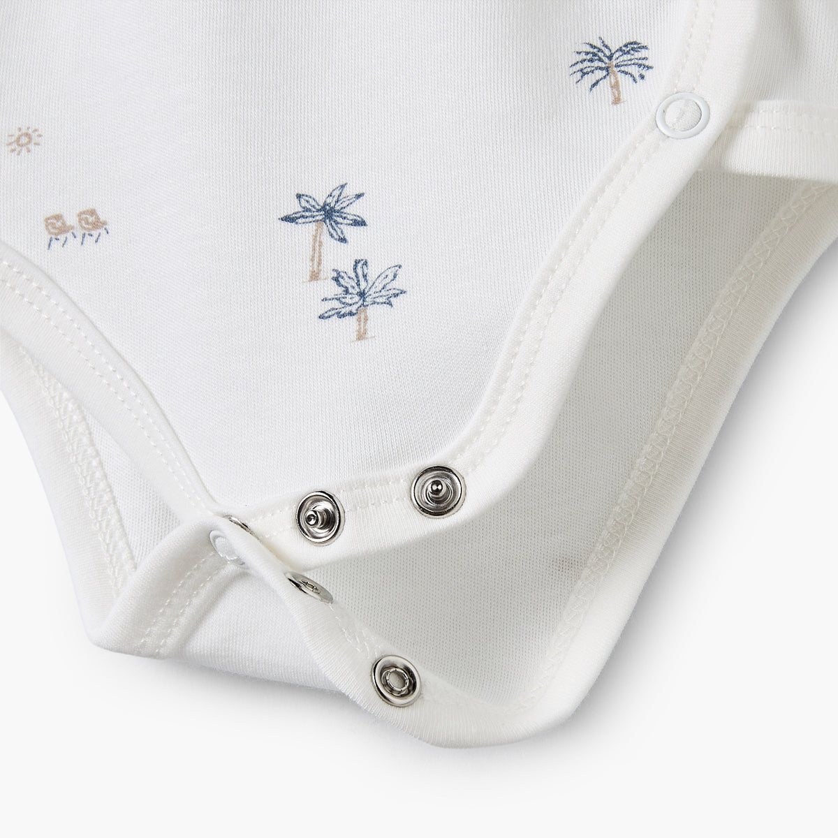 Giggles Round Neck Short Sleeves Bodysuit with Fun Print