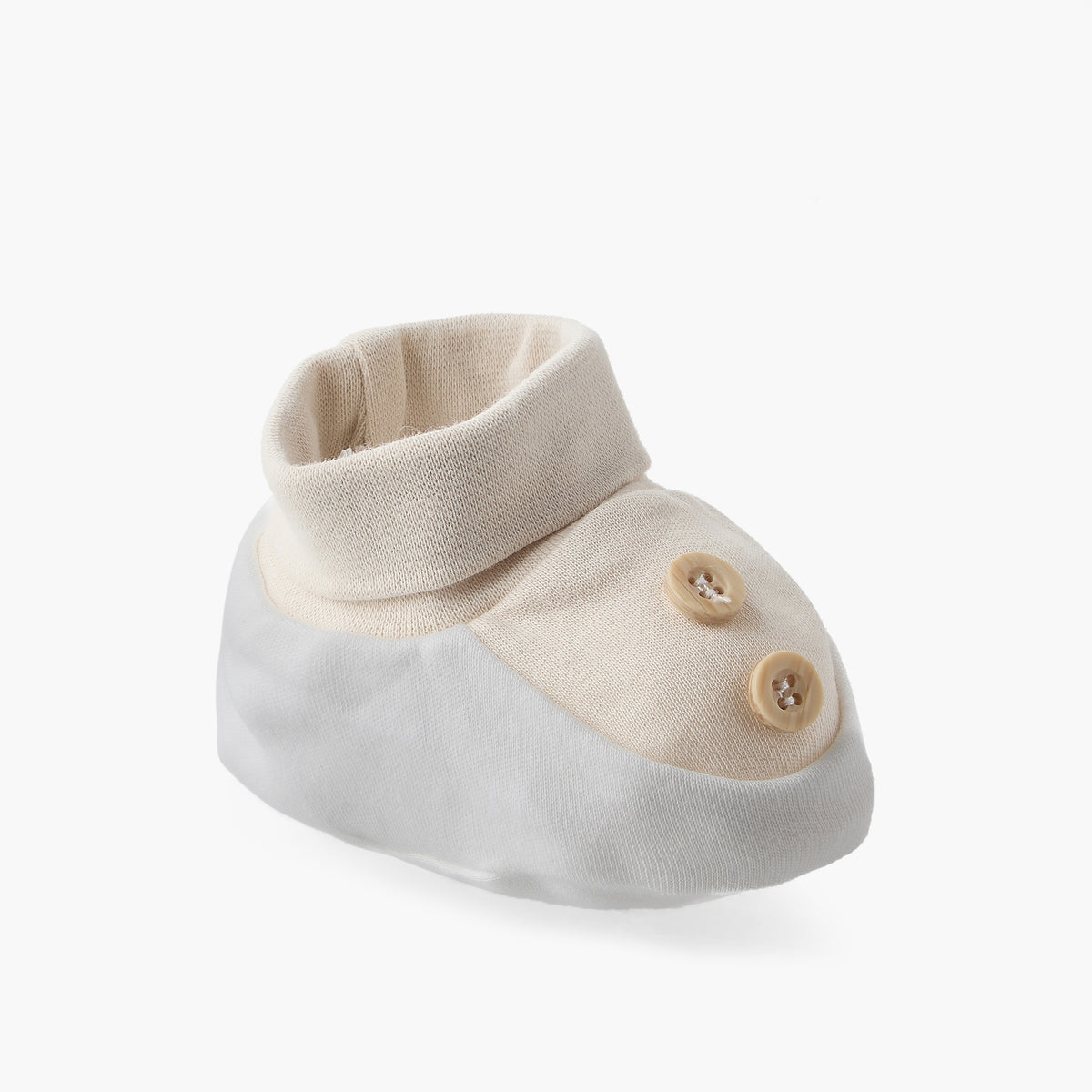 Giggles Booties with Slip-On Design, Button Accent