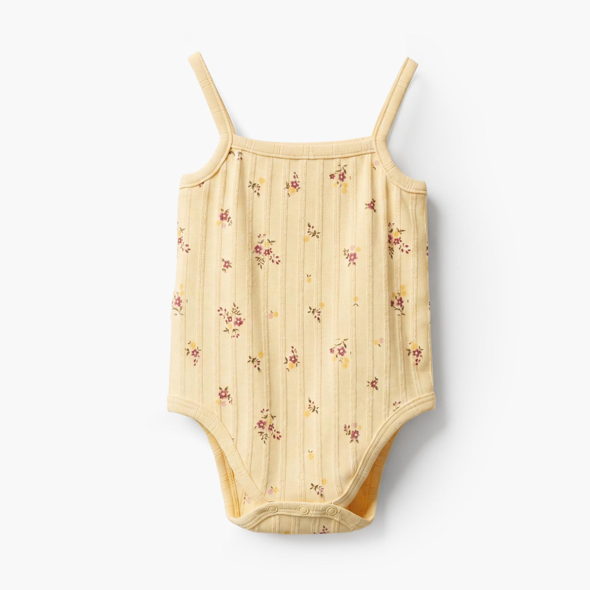 Set of 2 Juniors Round Neck Bodysuit with Floral Print