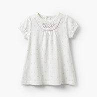 Giggles Round Neck Short Sleeves Knee Length A-line Dress with Floral Print-undefined-image-1