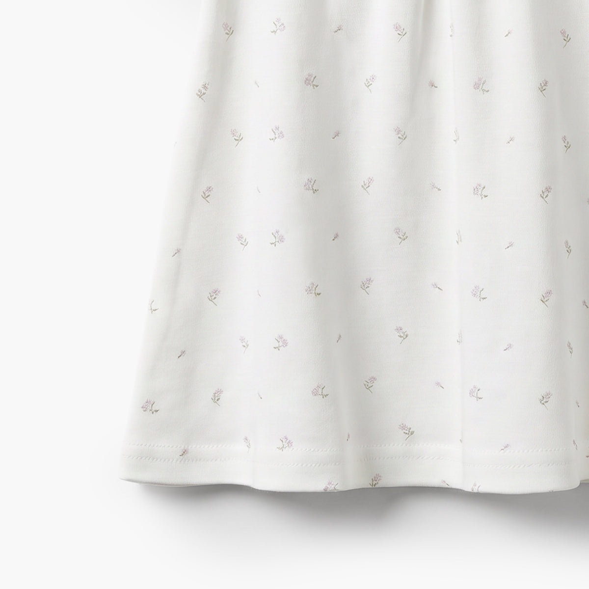 Giggles Round Neck Short Sleeves Knee Length A-line Dress with Floral Print