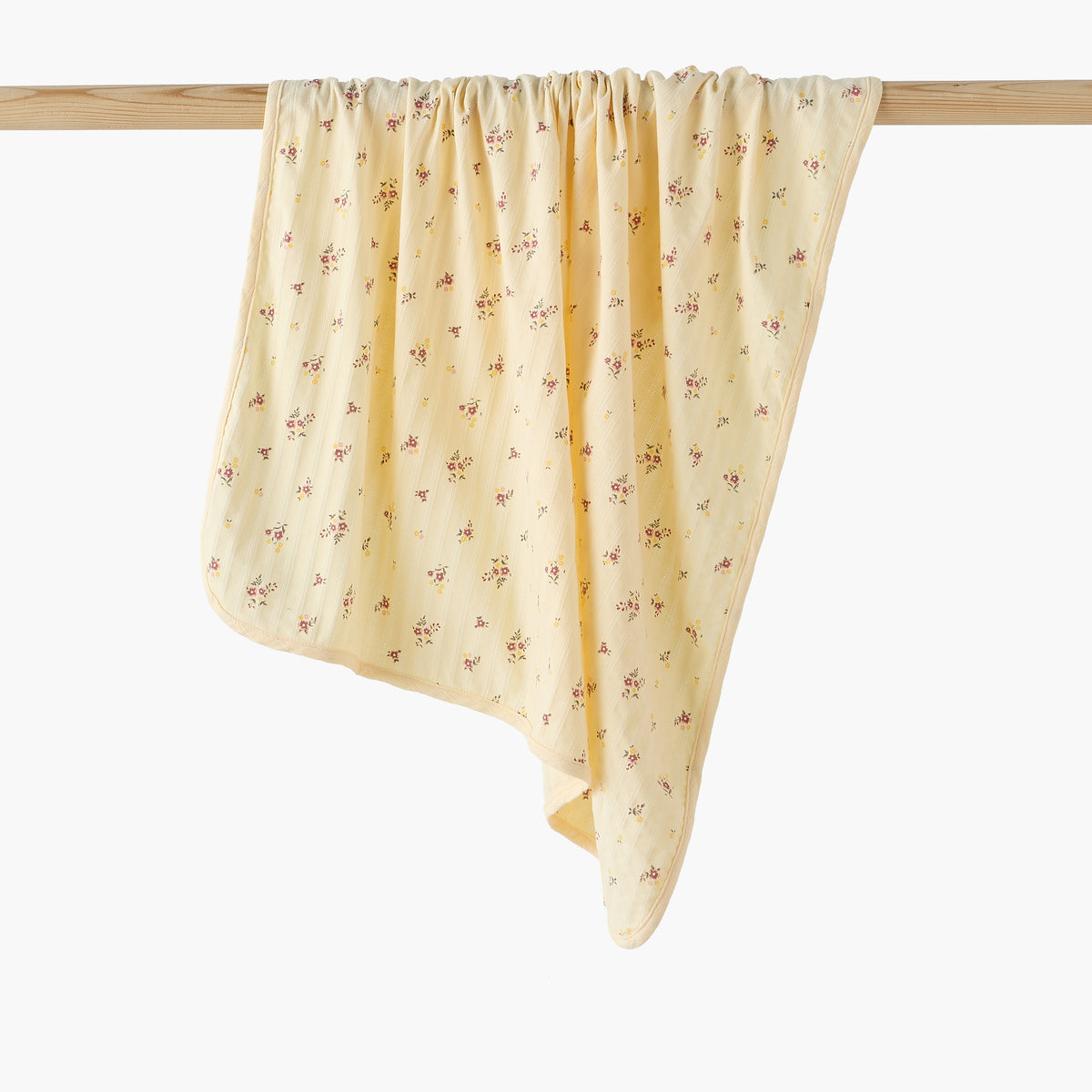 Juniors Receiving Blanket with Floral Print - Yellow / 0-6 mths