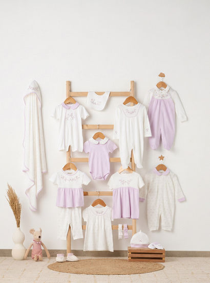 Giggles Round Neck Short Sleeves Pyjama Set with Floral Print-baby-girls-clothing-nightwear-pyjamasets-image-11