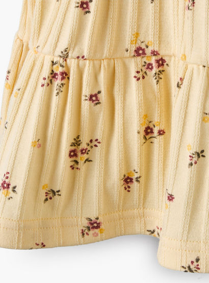 Juniors High Neck Sleeveless Knee Length A-Line Dress with Floral Print-baby-girls-clothing-dressesandjumpsuits-image-5