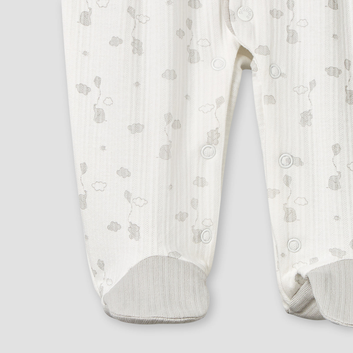 Giggles Cotton Collared Long Sleeves Sleepsuit with Print