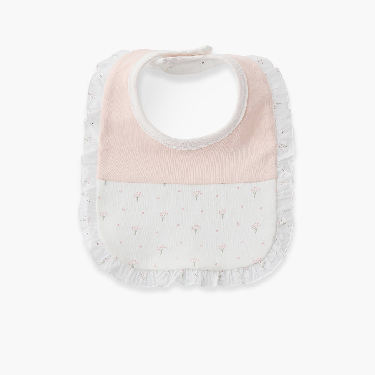 Giggles Baby Bib with Floral Print