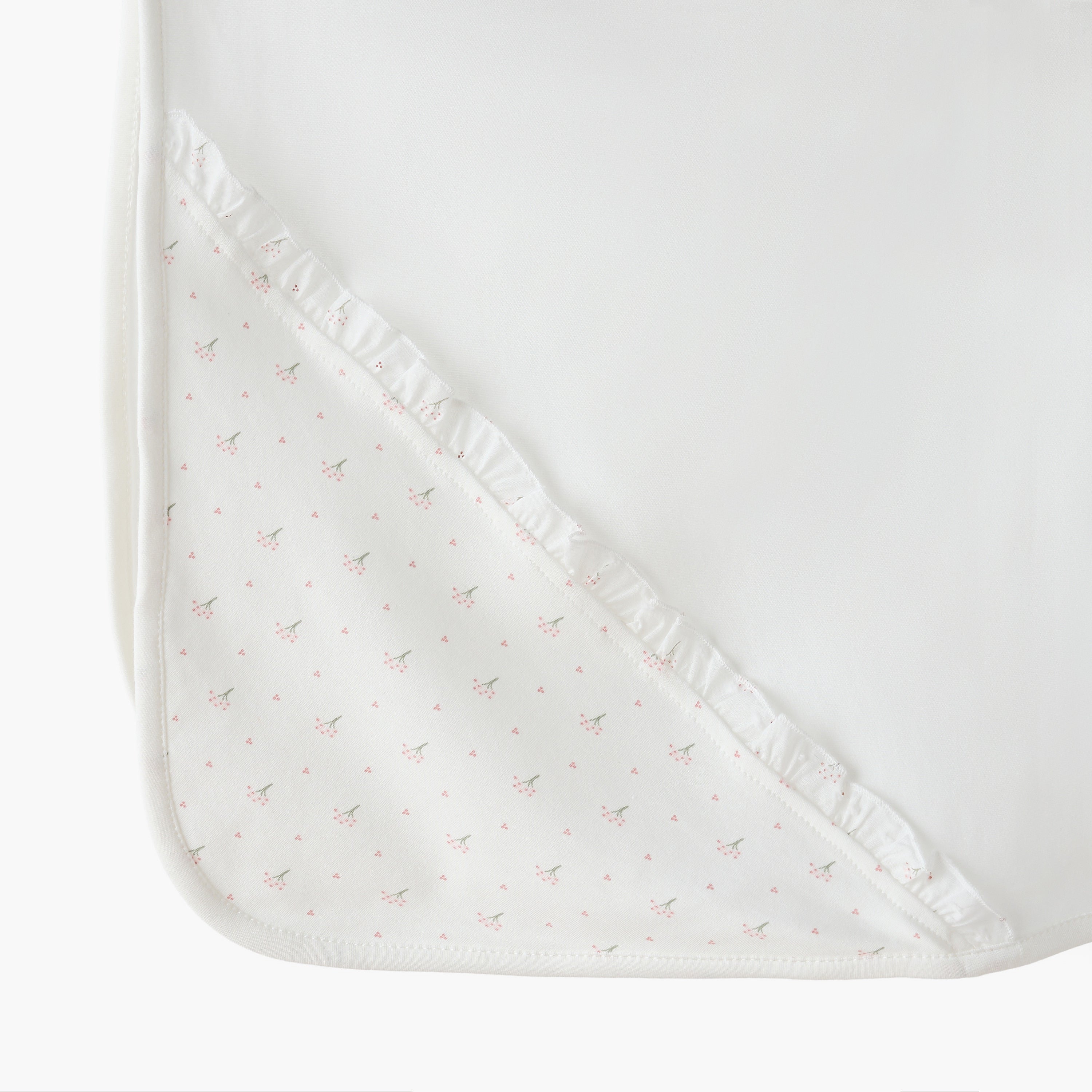 Giggles Receiving Blanket with Floral Print Hood