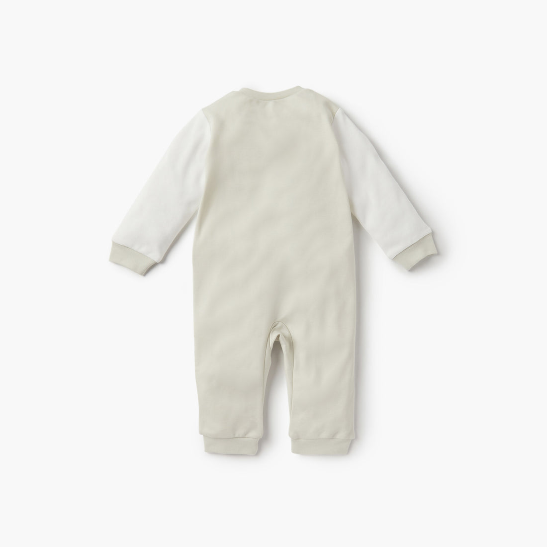 Giggles Colourblock Sleepsuit with Round Neck and Long Sleeves