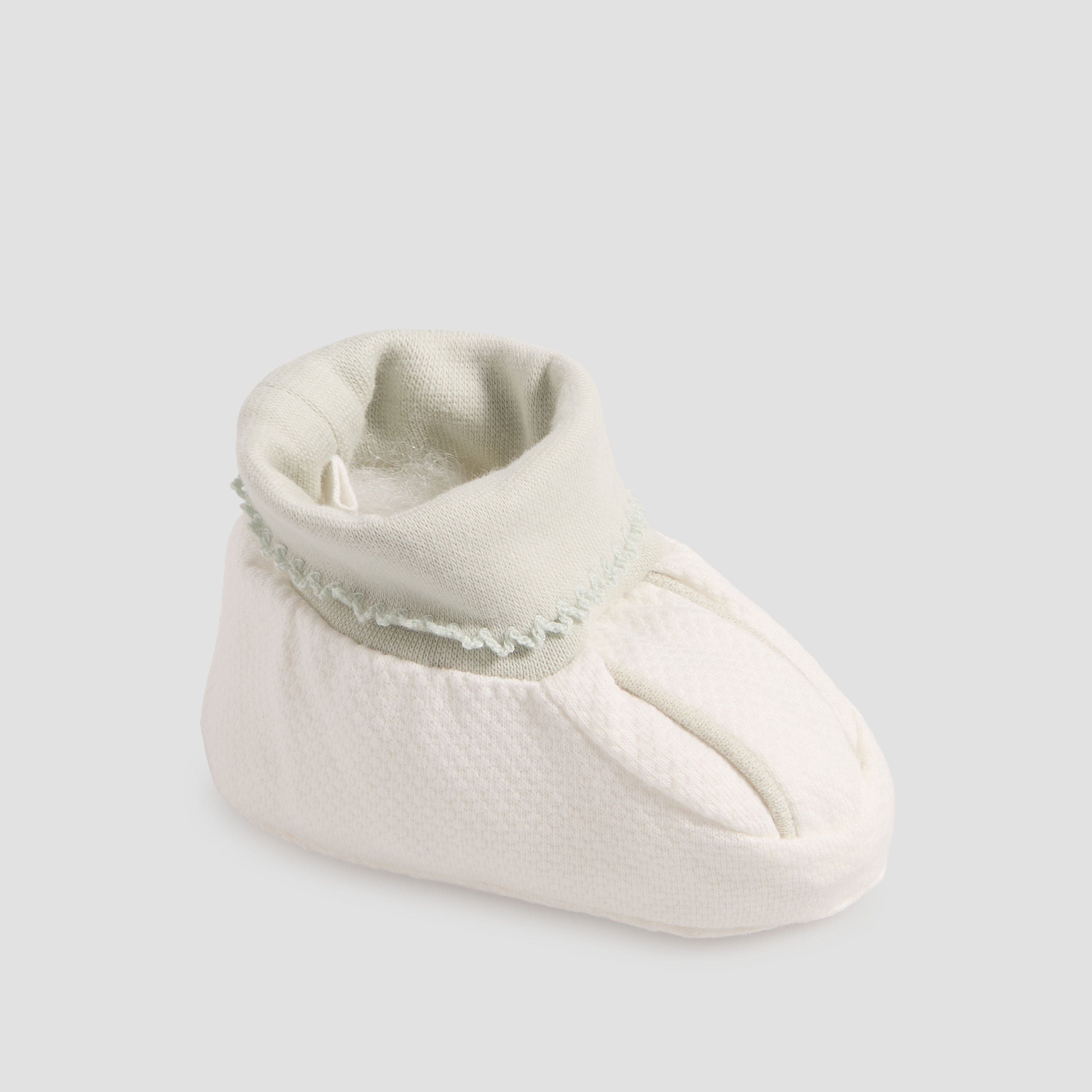 Giggles Booties with Cuff, Textured Pattern