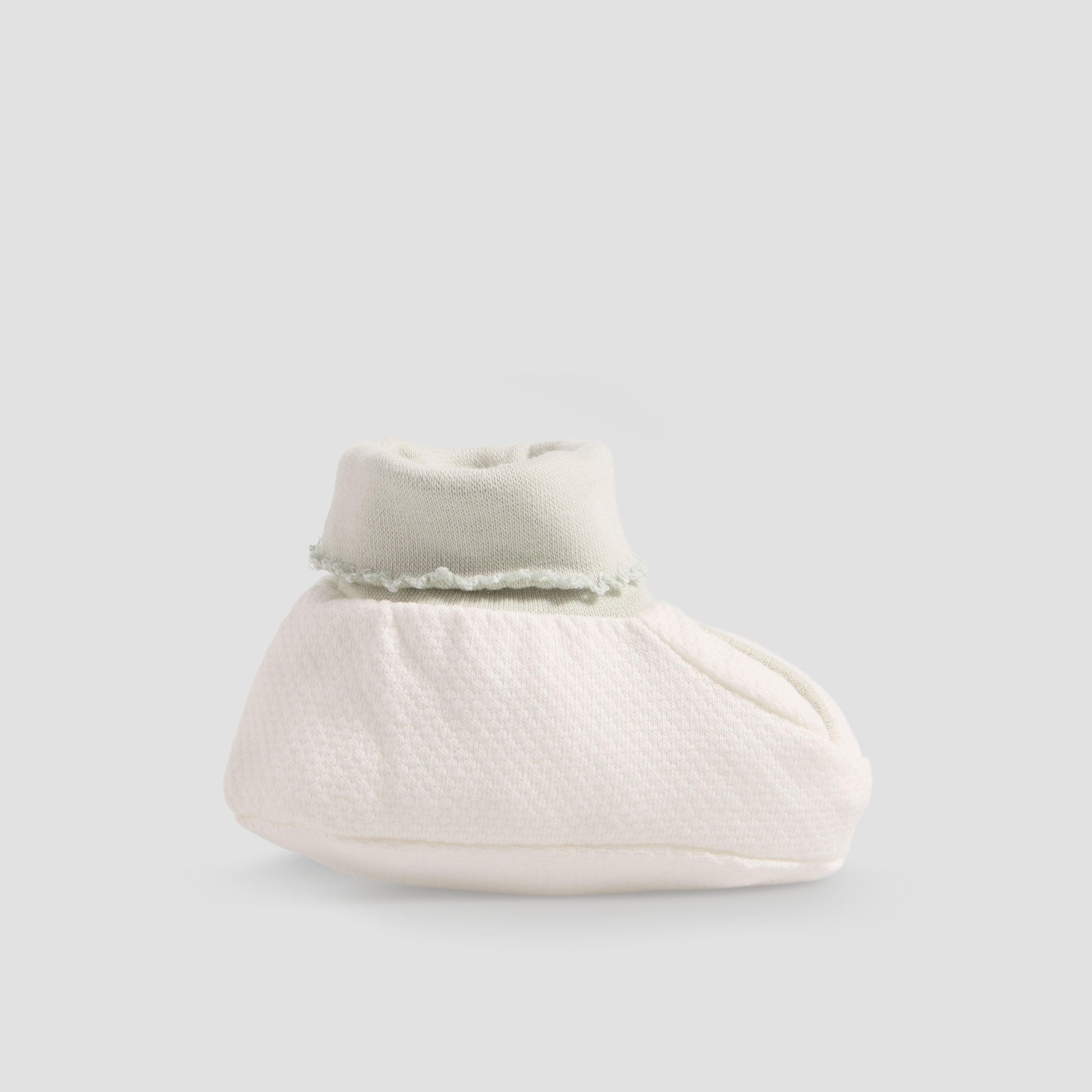 Giggles Booties with Cuff, Textured Pattern