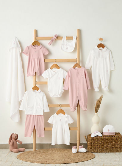 Giggles Cotton Collared Long Sleeves Sleepsuit with Snap Button Closure-baby-girls-clothing-nightwear-sleepsuits-image-6