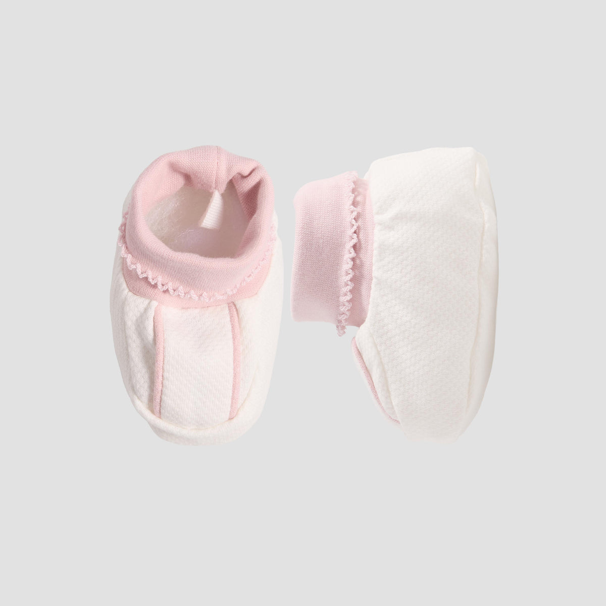 Giggles Booties with Cuff, Textured Pattern