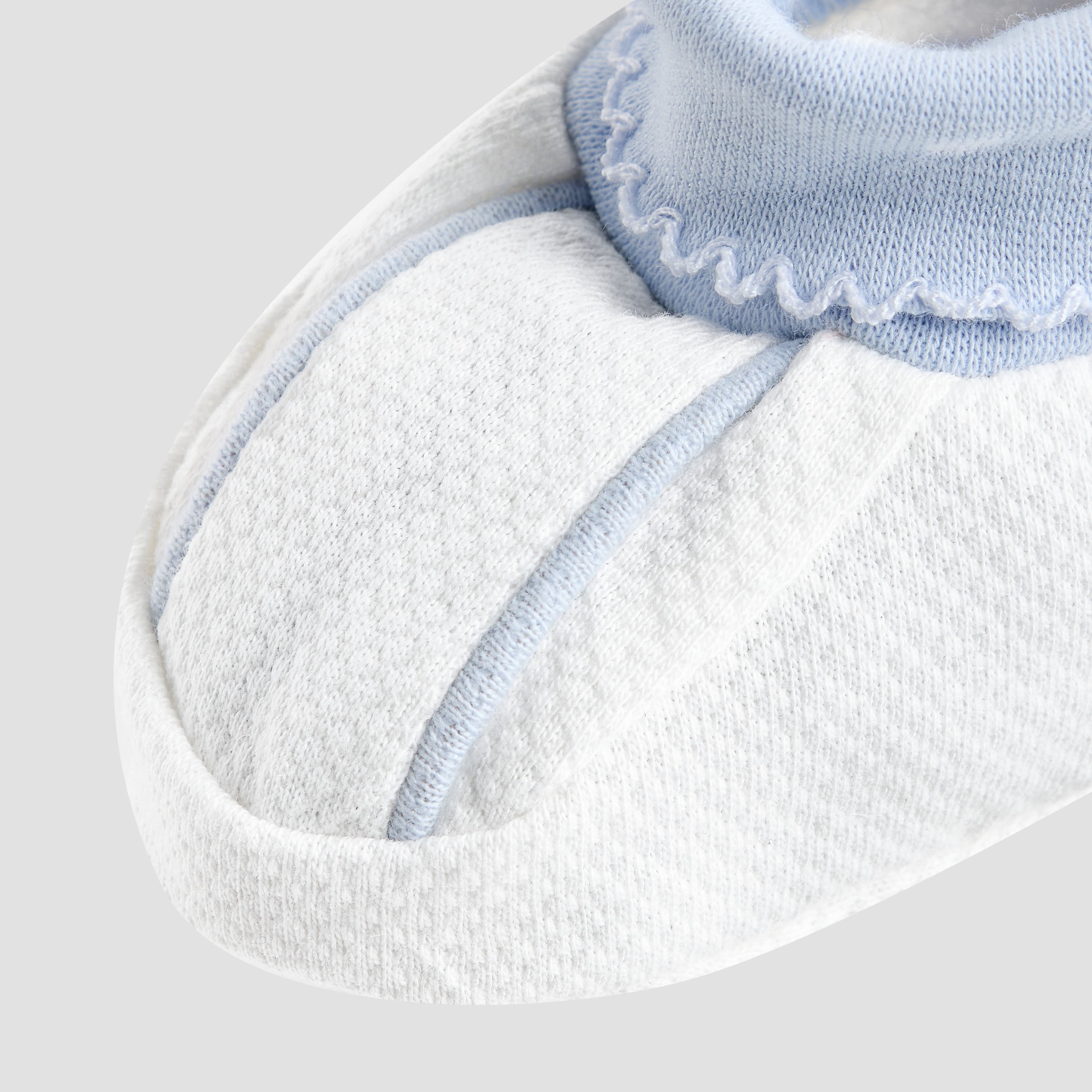 Giggles Booties with Textured Cuff, Slip-On