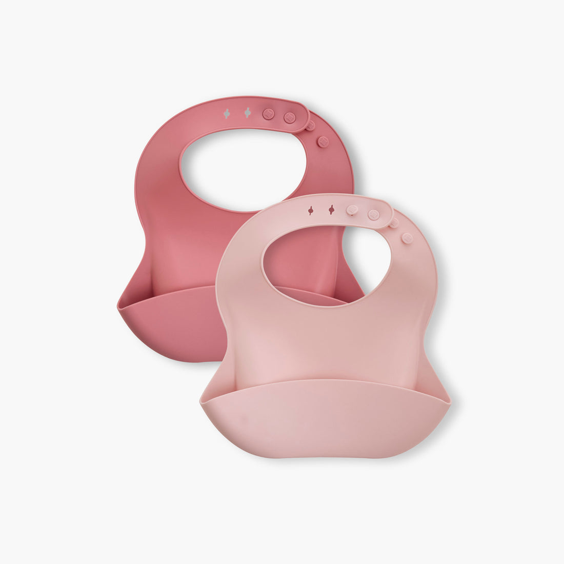 Juniors Solid Silicone Bib - Set of 2