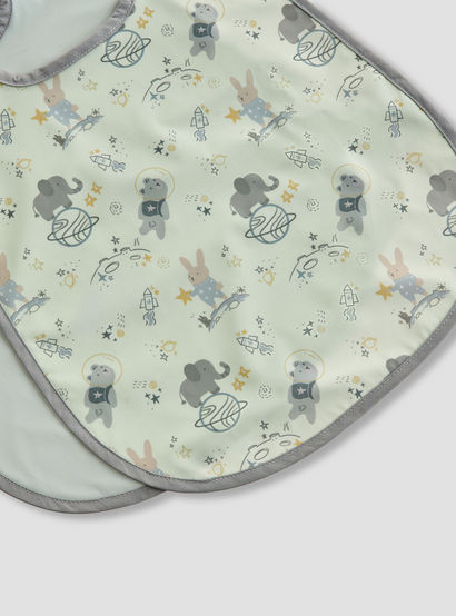 Juniors Baby Bib with Assorted Print - Set of 2-baby-feeding-bibs-image-5
