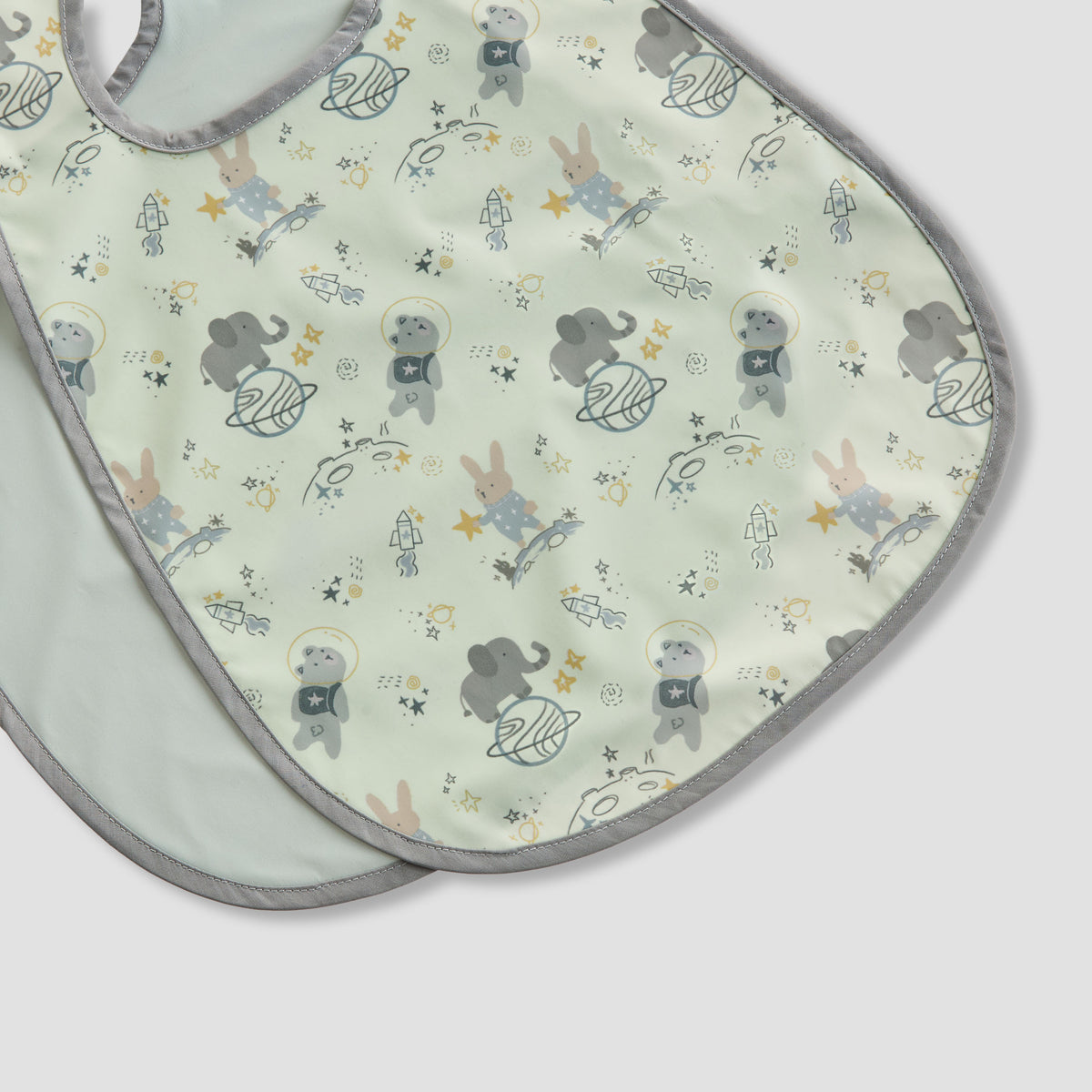 Juniors Baby Bib with Assorted Print - Set of 2