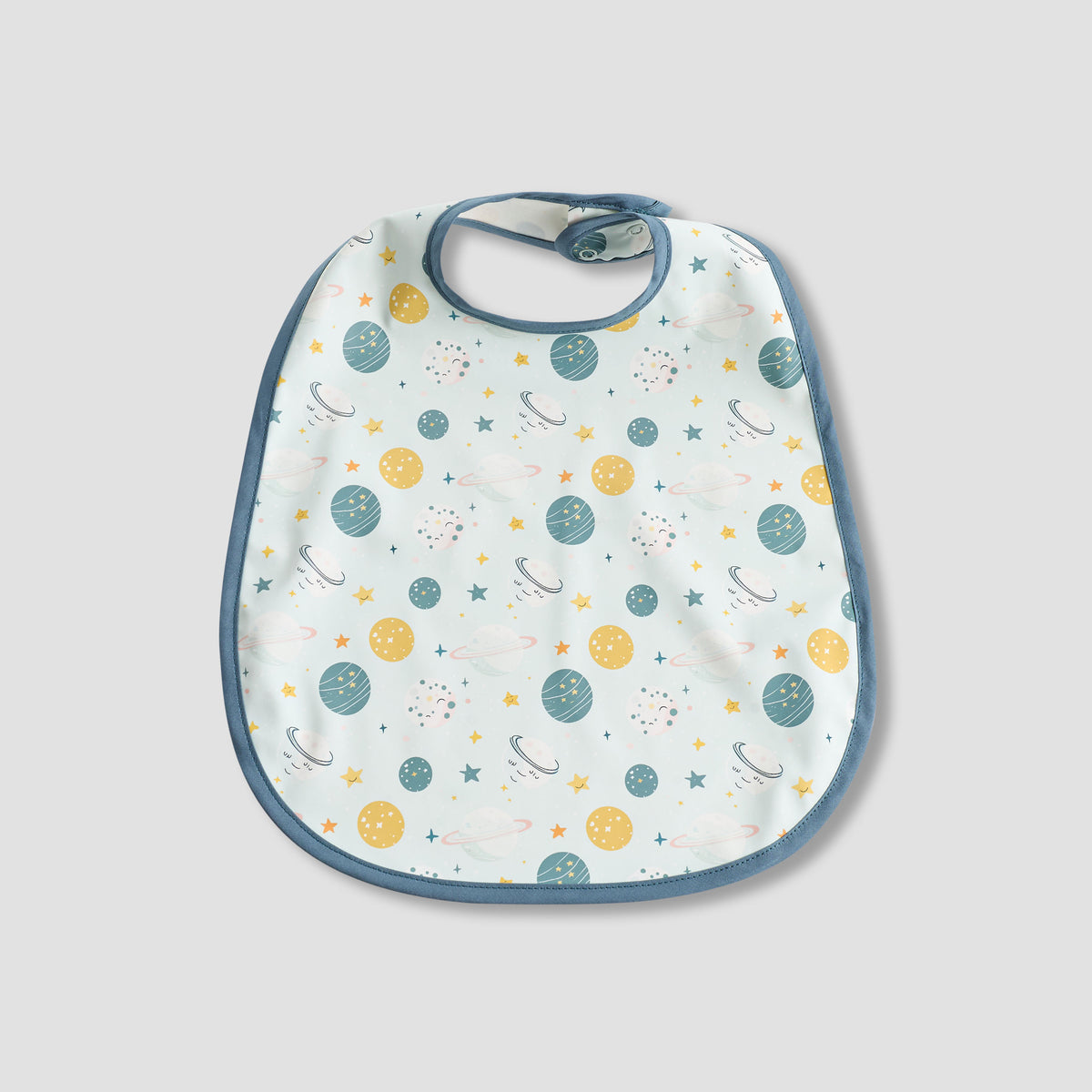 Pack of 2 Juniors Baby Bib with Snap Button Closure