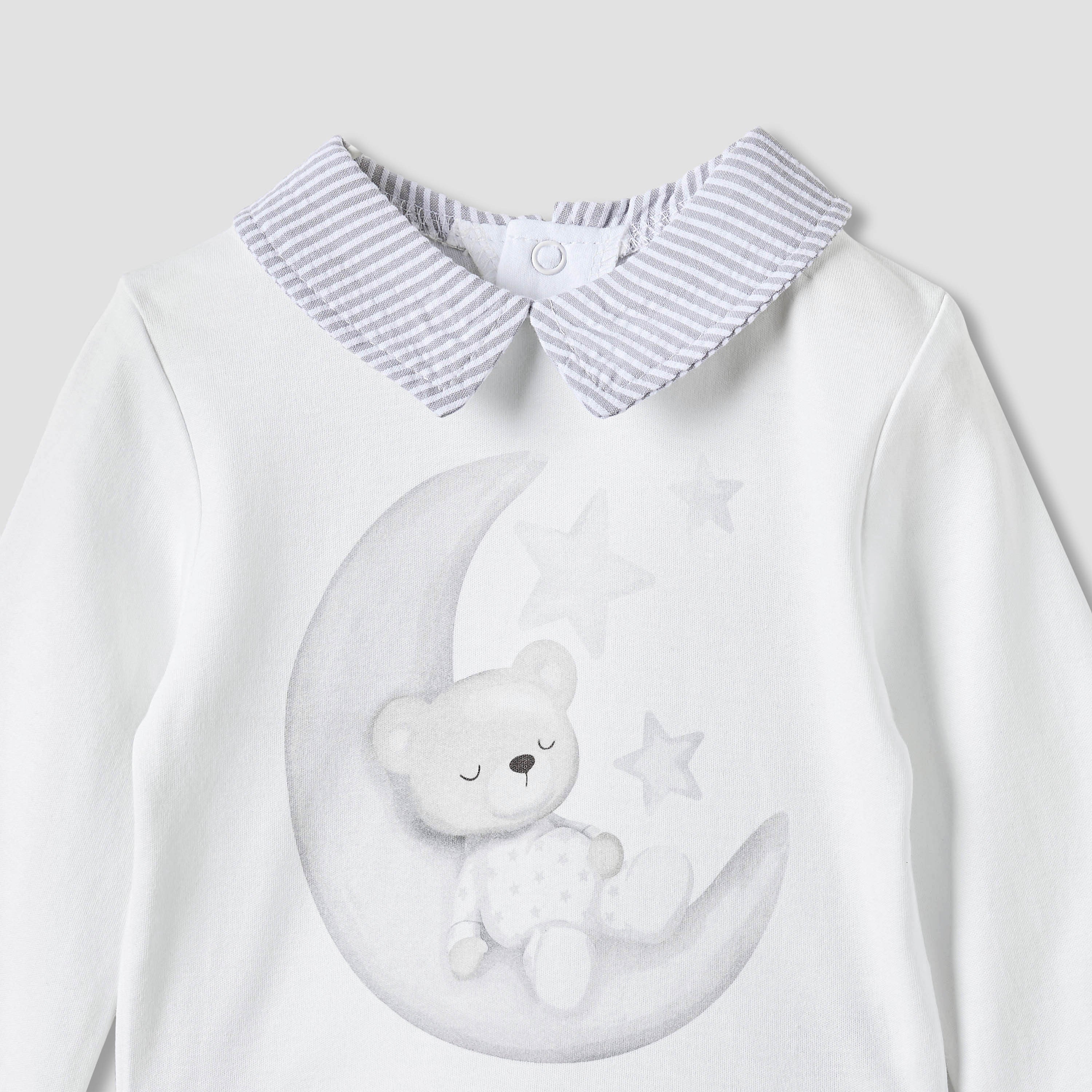 Giggles Printed Collared T-shirt and Pyjama Set