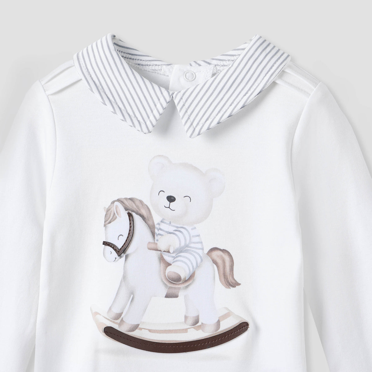 Giggles Printed Collared T-shirt and Pyjama Set