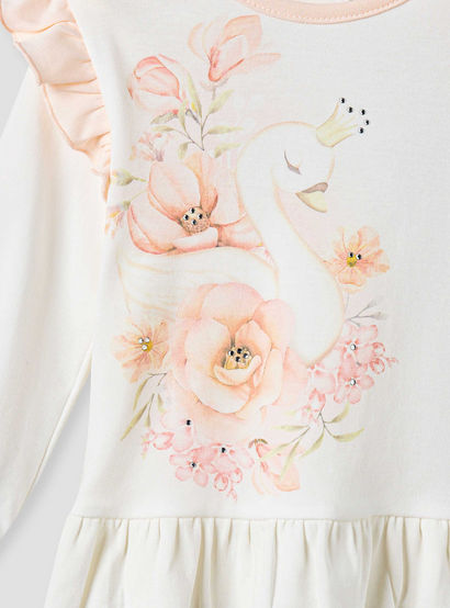 Giggles Floral Print T-shirt and Pyjama Set-baby-girls-clothing-nightwear-pyjamasets-image-5