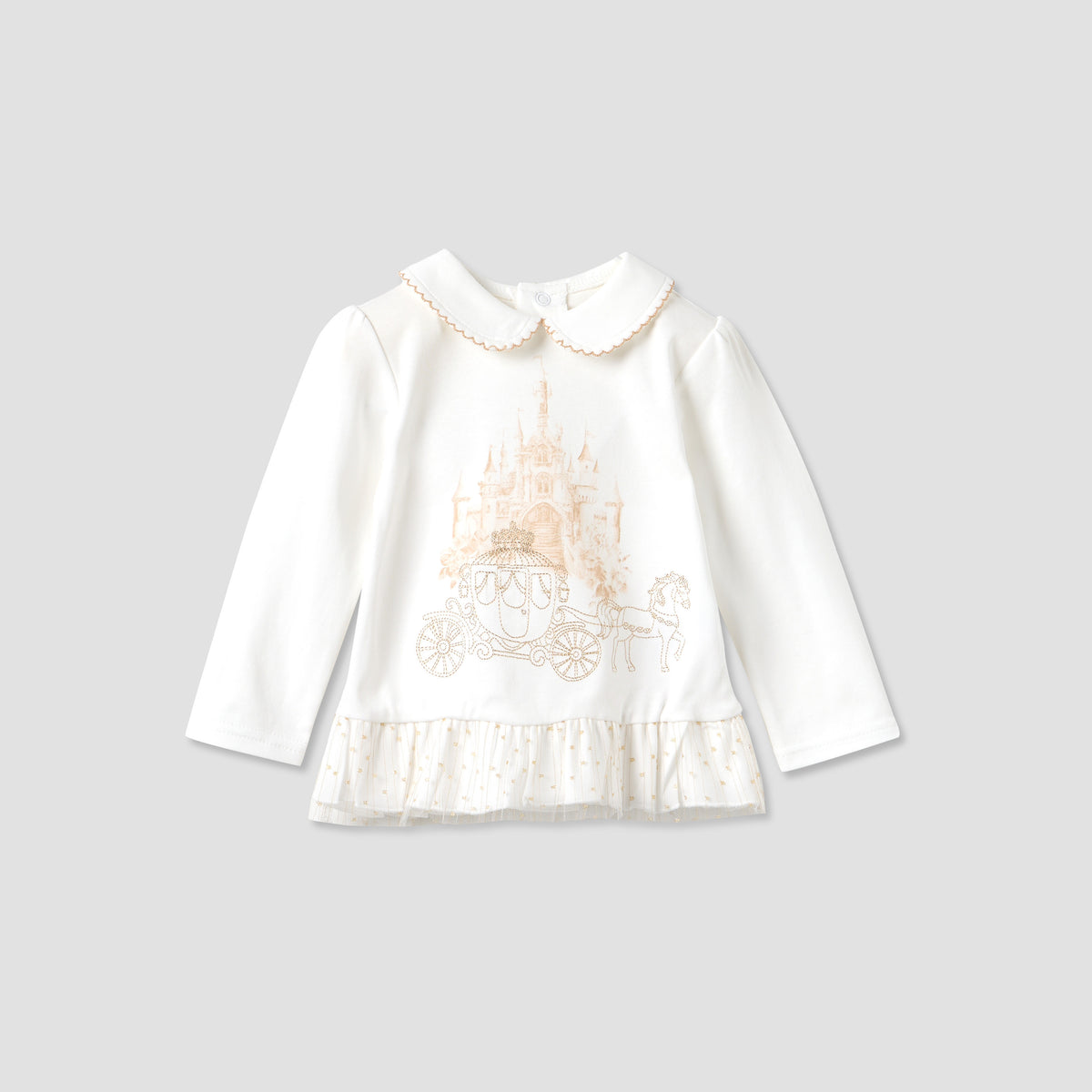 Giggles Printed Collared Top and Pyjama Set