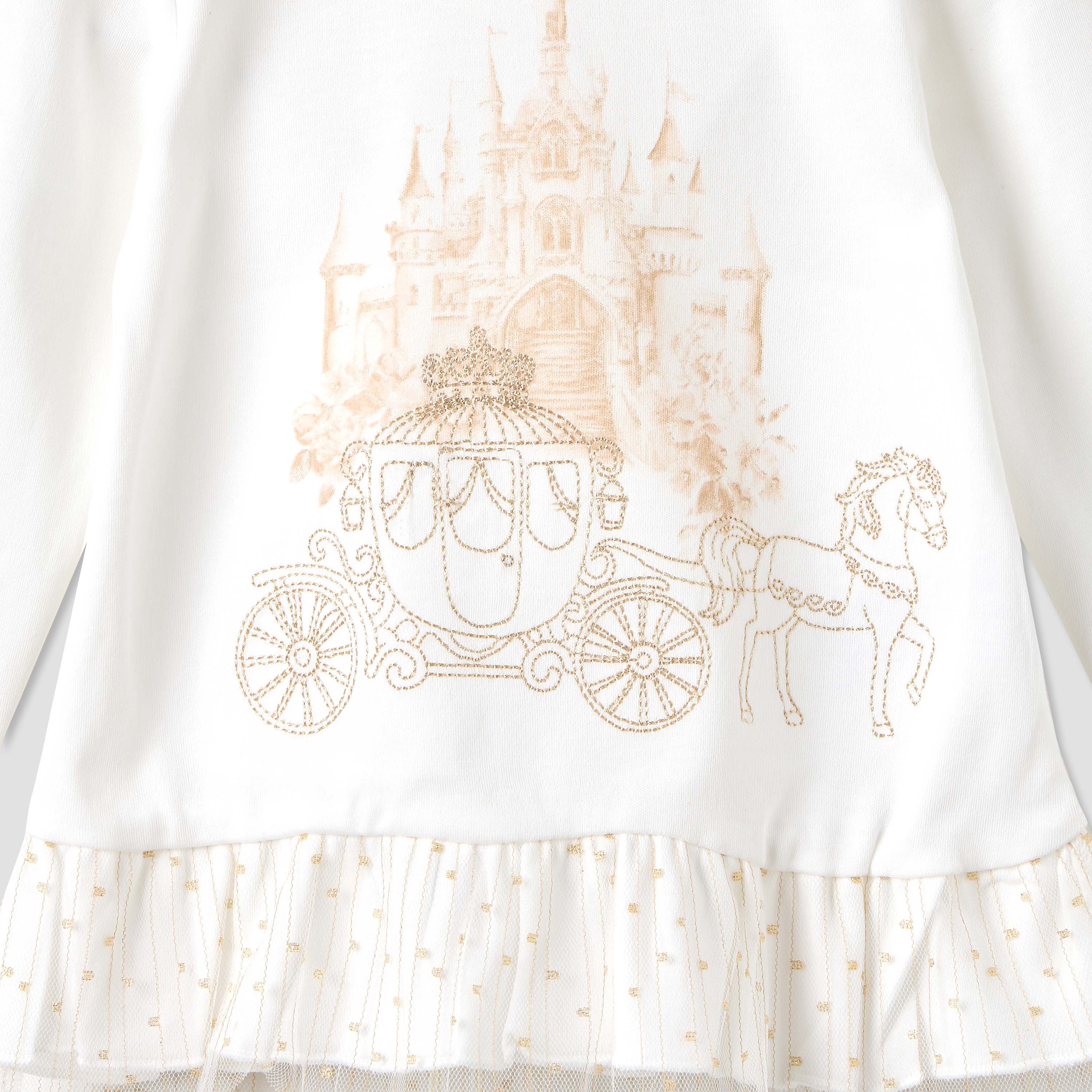 Giggles Printed Collared Top and Pyjama Set