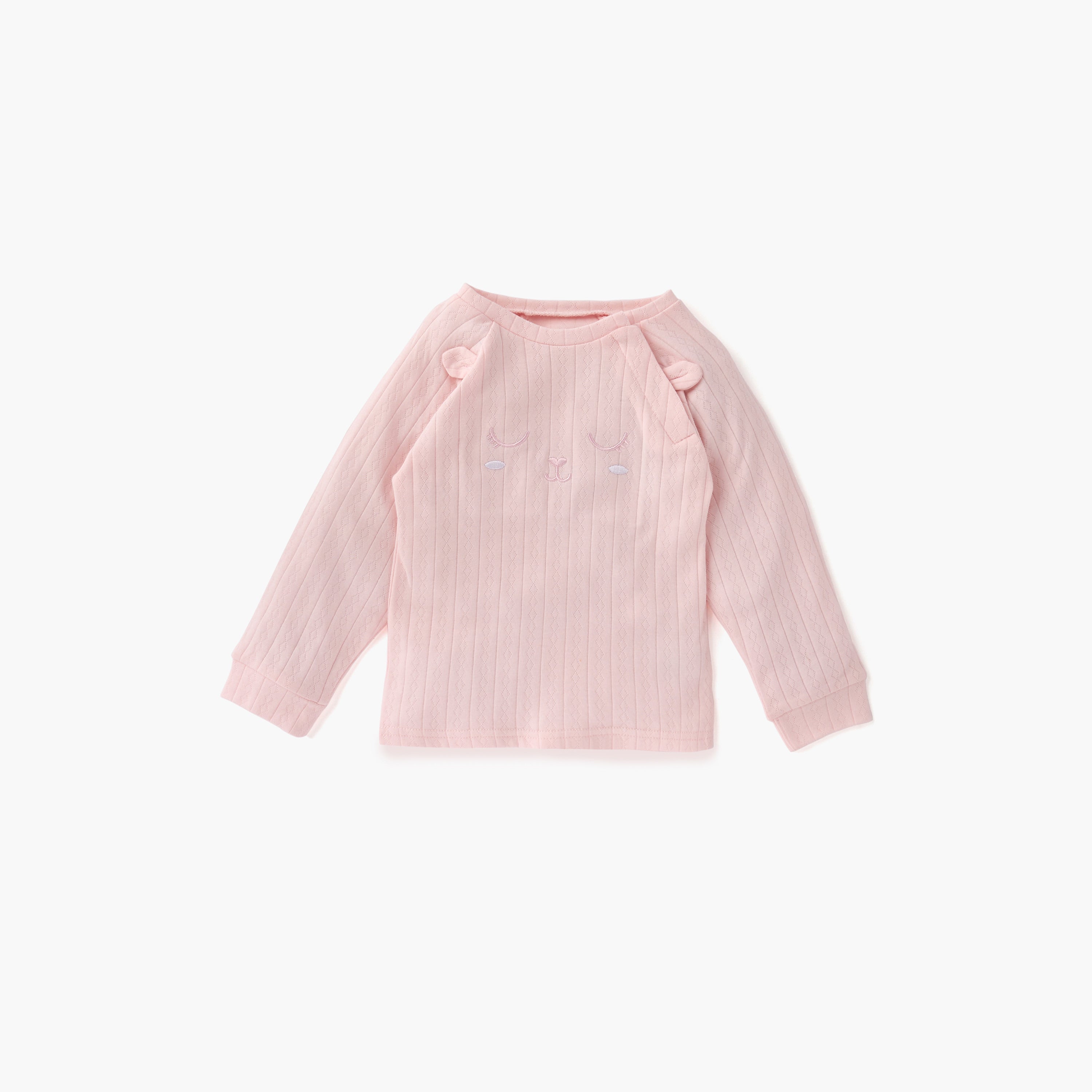 Juniors Ear Applique T-shirt and Pyjama Set