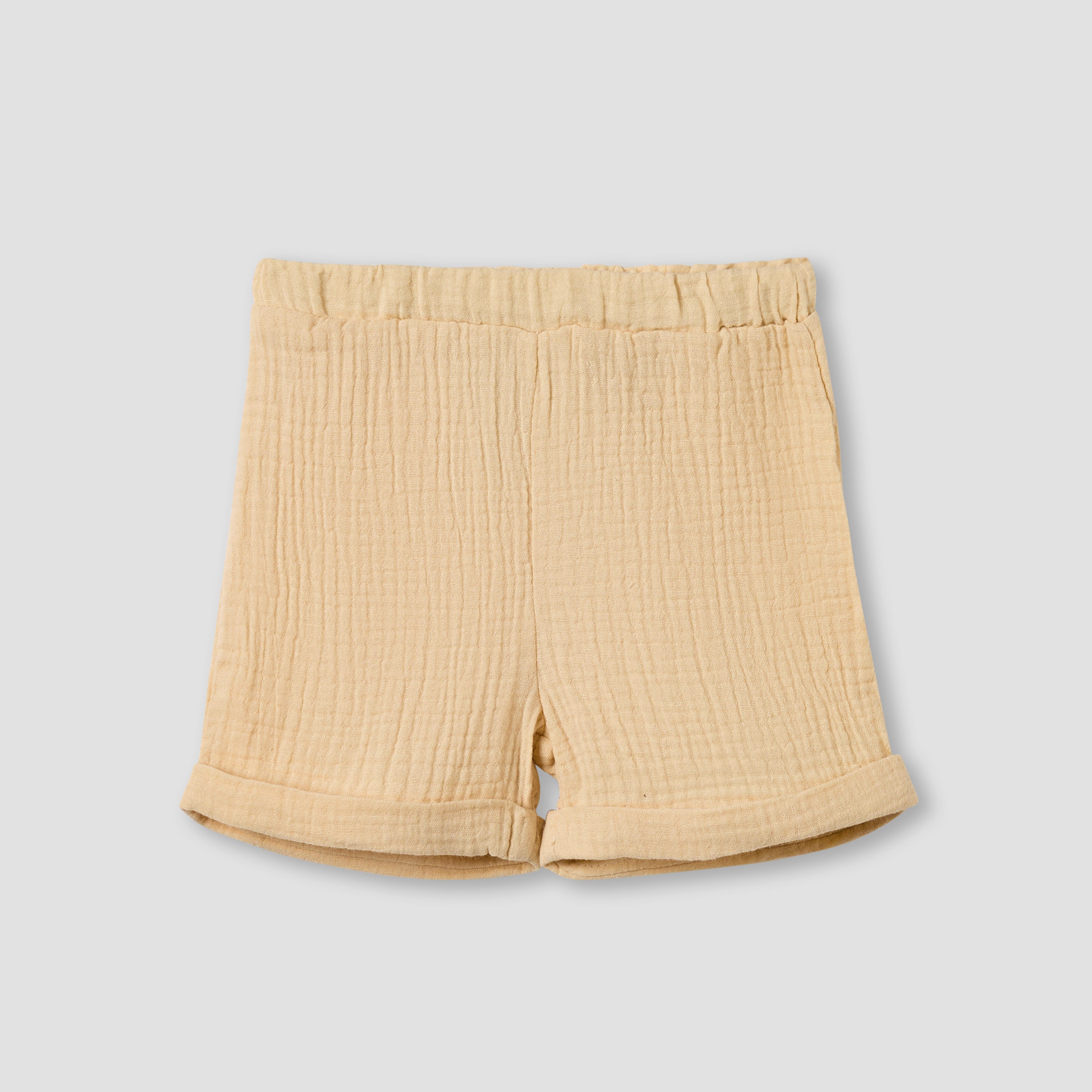 Juniors Cotton Collared Short Sleeves Shorts Set with Textured Design