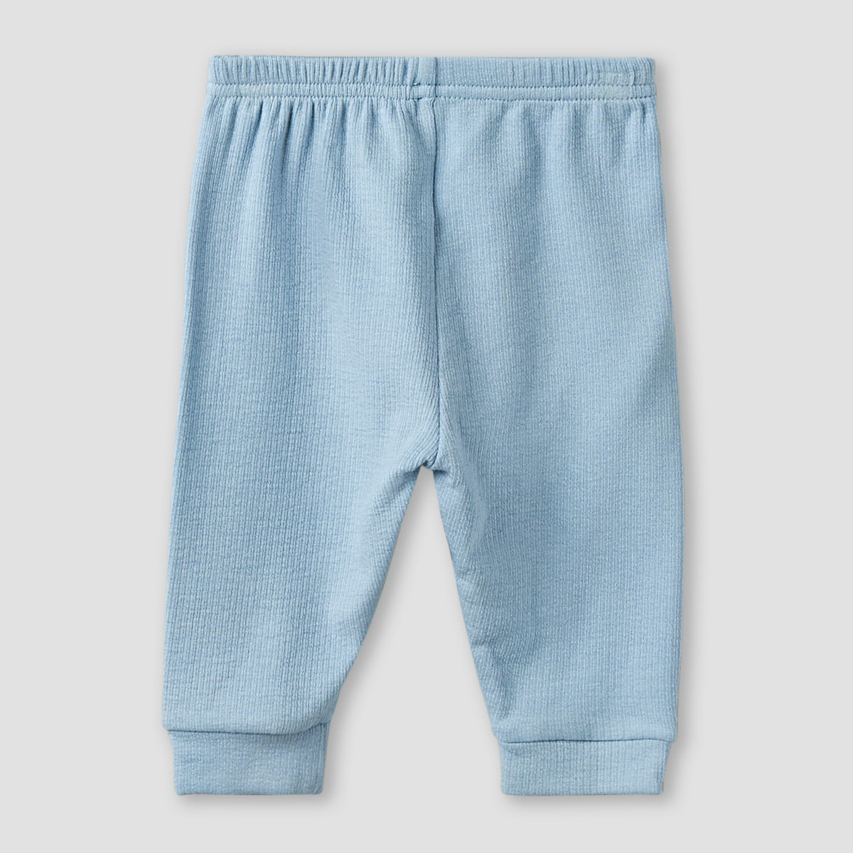 Giggles Collared Long Sleeves Pyjama Set with Ribbed Texture