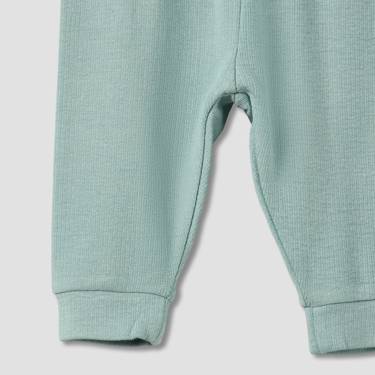 Giggles Collared Long Sleeves Pyjama Set with Ribbed Texture