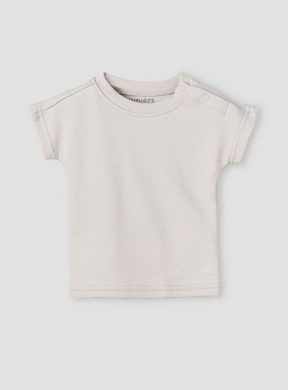 Juniors Crew Neck Short Sleeves T-shirt and Shorts Set with Elasticated Drawstring Closure-baby-boys-clothing-setsandcoords-image-2