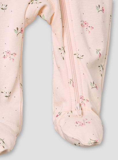 Juniors Bamboo Cotton Collared Long Sleeve Sleepsuit with Floral Print-baby-girls-clothing-nightwear-sleepsuits-image-5