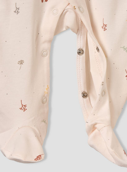 Juniors Cotton Collared Long Sleeves Sleepsuit with Botanical Print-baby-girls-clothing-nightwear-sleepsuits-image-5
