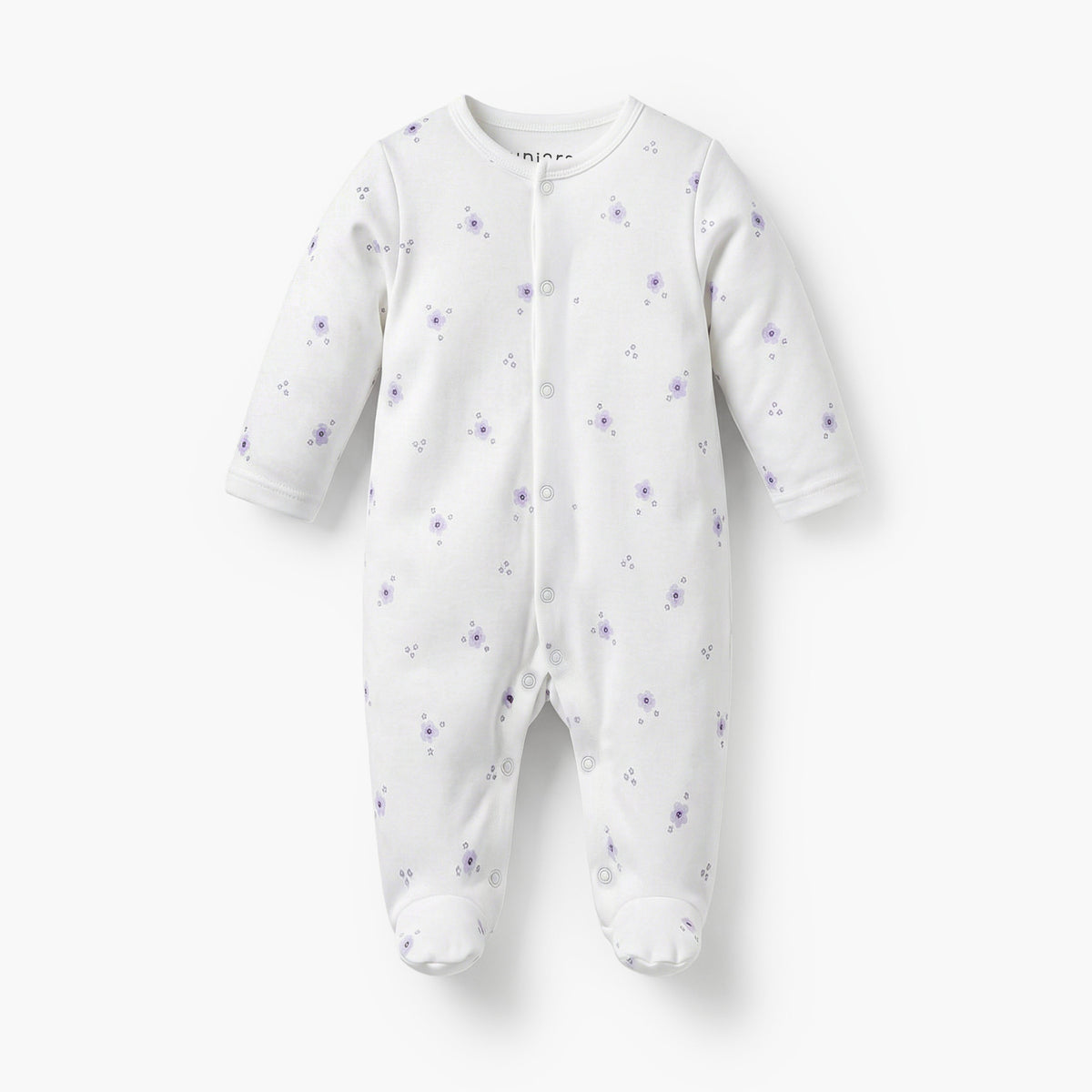 Pack of 3 Juniors Bamboo Cotton Round Neck Long Sleeves Sleepsuit with Print