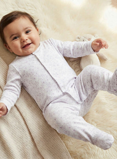 Pack of 3 Juniors Bamboo Cotton Round Neck Long Sleeves Sleepsuit with Print-baby-girls-clothing-nightwear-sleepsuits-image-2