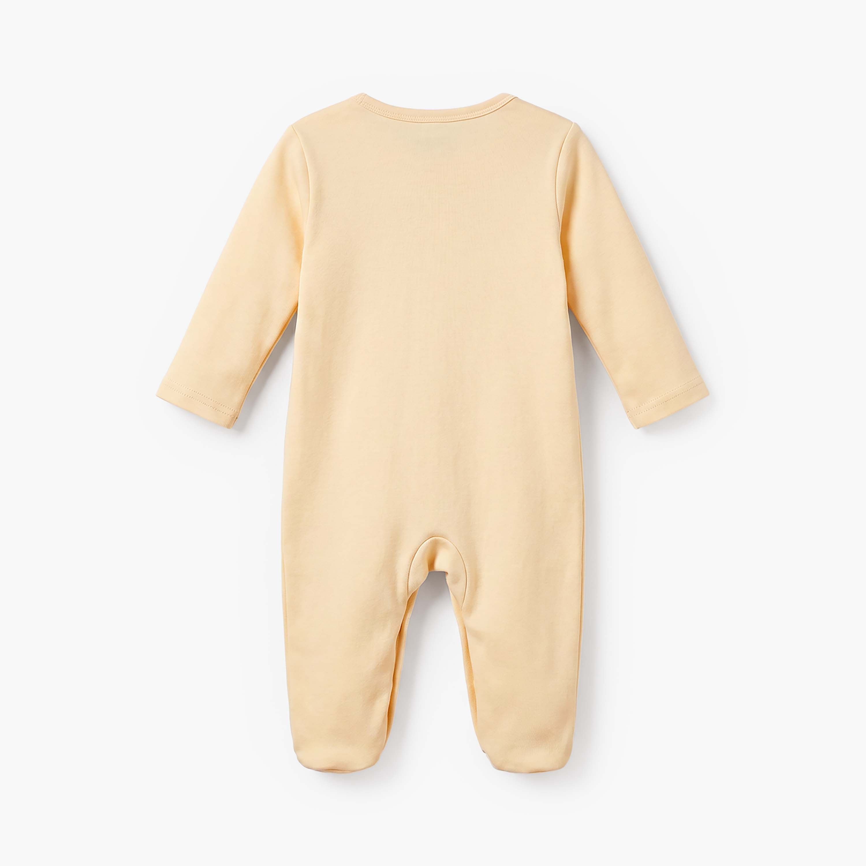 Pack of 3 Juniors Cotton Crew Neck Long Sleeves Sleepsuit with Squirrel Print