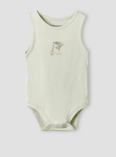 Pack of 5 Juniors Crew Neck Sleeveless Bodysuit with Safari Print-baby-boys-clothing-bodysuits-image-7
