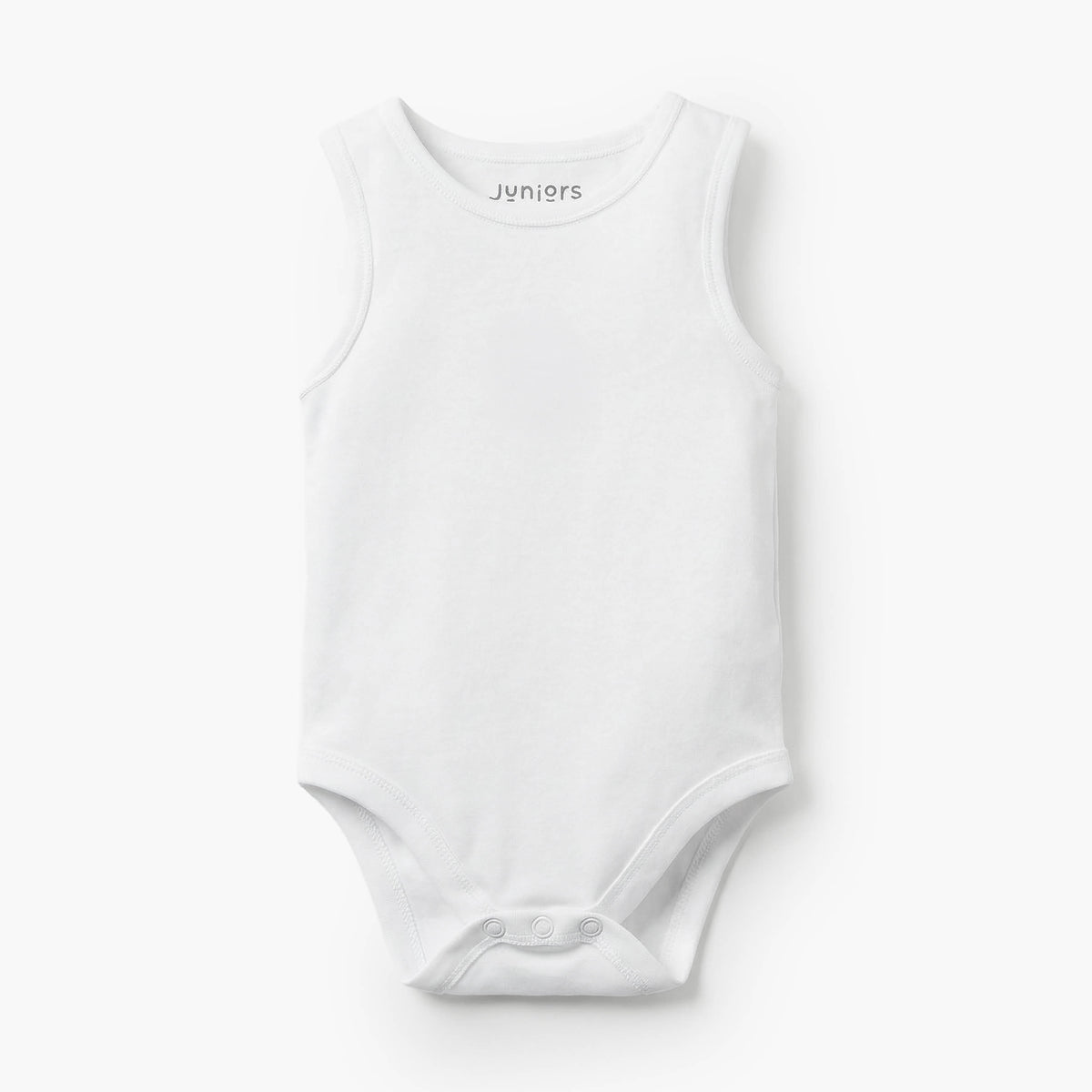 Pack of 7Juniors Bamboo Round Neck Sleeveless Bodysuit with Assorted Print